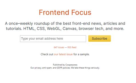 Frontend Focus
